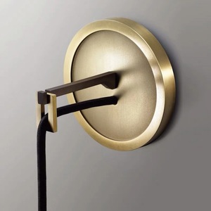 Lámpara de Pared LED de Diseño Creativo Postmoderno Nórdico de Lujo para Sala de Exposiciones, Cuerpo de Cobre, Cristal, Diseño Minimalista para Entrada - Product Image 5