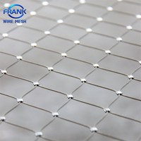 Filet de protection antichute en câble d'acier inoxydable flexible pour façade, maille de câble métallique, décoration architecturale