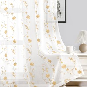 Pas cher et Offre Spéciale Broderie Rideaux Tissus Lin Look Sheer <span class=keywords><strong>Rideau</strong></span> <span class=keywords><strong>Tissu</strong></span> Mètres Rouleau Textiles De Maison - Product Image 1