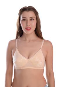 Sujetador de copa completa de poliéster y algodón para mujer con tirantes ajustables, espalda en U y cierre trasero - Sujetador cómodo para el día a día, acolchado y sin costuras - Product Image 4
