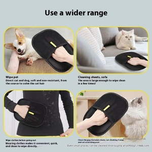 Guantes electrostáticos de doble cara para depilación de gatos para sofá, cama de árbol de gato, limpieza de múltiples escenas, aseo de mascotas, también para el cuidado de perros - Product Image 3