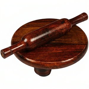 Latest Product 2026 Wooden Chakla Belan With Superior Quality <b>Rolling</b> <b>Pin</b> and <b>Rolling</b> Board at Wholesale Price Indian Supplier - Product Image 1