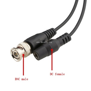 Swallowtech 20 Mét 2In Một Camera Cctv Cáp Xiêm Làm Sẵn Nguồn Điện Video Bnc Dc Cctv Camera An Ninh Dây Cáp Mở Rộng - Product Image 5