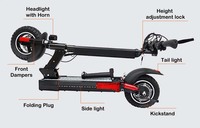Scooter électrique pliable intelligent étanche de qualité assurée, norme UL2272, M4 Lithium 10AH, pour la distribution nord-américaine