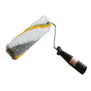 BIYU Rubber Handle Acrylic Paint Roller Brush Decorative In Brush