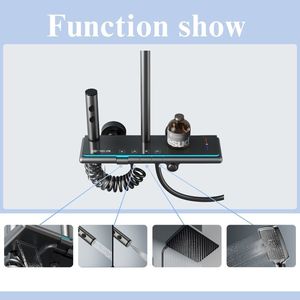 Conjunto <span class=keywords><strong>de</strong></span> Ducha Digital con 10% <span class=keywords><strong>de</strong></span> Repuestos Gratis: Mezclador <span class=keywords><strong>de</strong></span> Latón Sólido Tipo Piano, <span class=keywords><strong>Filtro</strong></span> <span class=keywords><strong>de</strong></span> <span class=keywords><strong>Agua</strong></span> Integrado, Pantalla LED Hidroeléctrica GG - Product Image 5