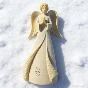 Figura de Ángel Orando en Resina, <span class=keywords><strong>Estatua</strong></span> Religiosa Inspiradora para Decoración del Hogar e Iglesia - Product Image 4