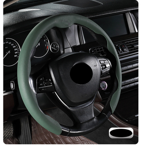 Cubierta de cuero para <span class=keywords><strong>volante</strong></span> de coche con agujero 5D de 38CM, accesorios para automóviles 2020 2021 2022 Sport 2018 2019 para <span class=keywords><strong>Suzuki</strong></span> <span class=keywords><strong>Swift</strong></span> 2017 Opp Bag YH - Product Image 5
