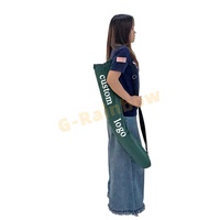 Bolsa de Almacenamiento para Tapete de Mahjong de 31.5"33", Bolsa con Cordón de Neopreno y Terciopelo Bordado para Tapete de Mahjong Americano
