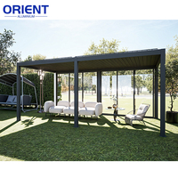 Kits de pergola extérieur en aluminium de qualité supérieure Design moderne personnalisé pour les solutions d'ombre de jardin, de patio et d'arrière-cour
