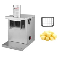 Automatische multifunctionele groente- en fruitsnijmachine, 5 soorten snijden: blokjes, schijfjes, raspen