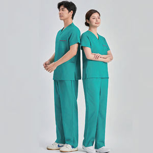 Комфортная медицинская одежда с V-образным вырезом, оптовая продажа больничной спецодежды, стоматологическая клиника, врачи, хирургическая Женская медицинская униформа, наборы скрабов - Product Image 3
