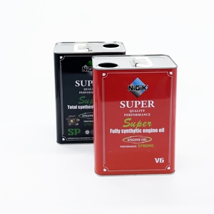 Emballage métallique rectangulaire vide de 4 L pour liquide de frein, respectueux de l'environnement - Product Image 1
