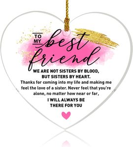 Ornamento a Cuore in Acrilico per Suocera con Design a Corona Floreale - Regalo Ricordo per la Festa della Mamma, Compleanno, Natale, Matrimonio - Product Image 4