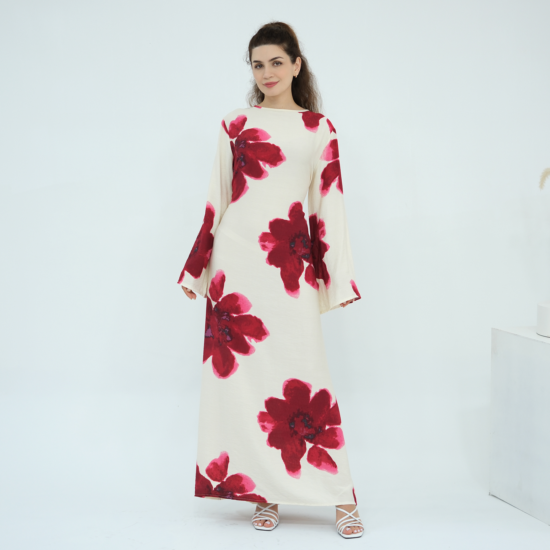 batis maxi dress Batis Maxi Dress in Leopard Grey – motelrocks-com-us