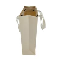 Sac cadeau en papier haut de gamme personnalisé avec poignées en ruban de tissu, en papier couché mat de qualité supérieure