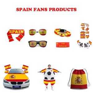 Camiseta de Fútbol con Logotipo Personalizado para Fanáticos de España, Souvenir, Forma de Bandera, Material de Poliéster No Tejido, Impresión Digital, Venta Caliente - Product Image 2