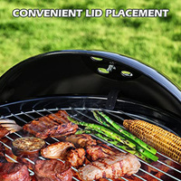 Grill pour Barbecue à charbon de bois, 18.5 pouces, bouilloire Portable, Grill de cuisine en plein air, pour Camping et Patio, livraison directe