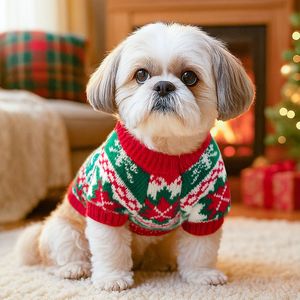PETCIRCLE Pet Clothing, Dog and Cat Apparel, Warm Rudolph and Reindeer Sweaters - Product Image 1