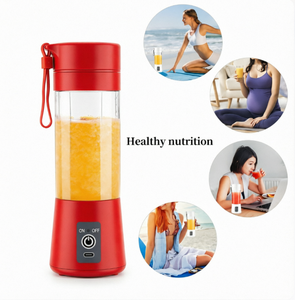 Cheap Factory Direct Custom Logo 380ml Portable Blender Fresh Juicer Mixeur Machine with 6 Sharp Blades for Home Outdoor Use - Product Image 5
