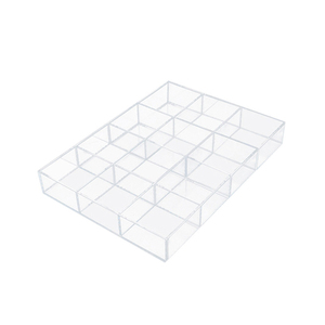 Custom Lidded Divided Storage Box Transparent Acrylic <strong>Desktop</strong> <strong>Organizer</strong> <strong>for</strong> Cosmetics &amp; Jewelry - Product Image 1
