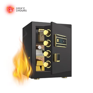 Xbt-תיבת בטוח כסף דיגיטלית עם מנעול גישה טביעת אצבע עבור משרד בית מלון הכולל כספות מתכת אקדח אלקטרוני - Product Image 1