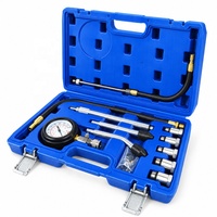 Kit de testeur de compression de moteur à essence 11 pièces 0-300 PSI, manomètre de pression de cylindre
