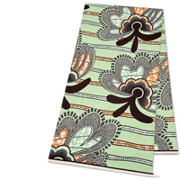 Tissu Organza Africain Véritable Biologique Tissé en Coton Ciré 6 Yards 100% Coton pour Robes, Chemises, Vêtements de Mariage Filles Garçons Motif Flamme