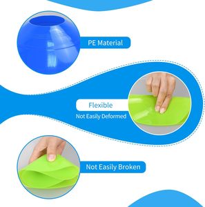 Discos de Entrenamiento de Plástico Premium, Juego de Conos, Marcadores de Agilidad para Entrenamiento de Fútbol con Soporte de Almacenamiento para Ejercicios en el Campo - Product Image 2