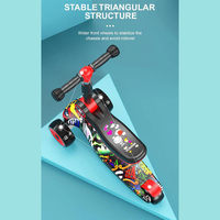 Scooter pour enfants de 6 à 8 ans avec trois roues en polyuréthane Siège pour enfant Scooter pour enfants Scooter pour enfants pas cher