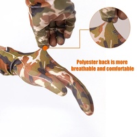 Guantes de Trabajo Resistentes al Desgaste con Recubrimiento de Nitrilo Camuflado, Transpirables y Tejidos, para Gestión del Paisaje