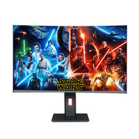 Écran d'ordinateur incurvé de 27 pouces, moniteur de jeu PC 165 Hz, panneau VA, 1080P HDR, moniteur LCD de bureau sans bordure