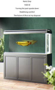 מסננת hmtx תחתון כיתה גבוהה מסנן אקווריום אולטרה-לבן זכוכית טנק דג עם ארון - Product Image 5