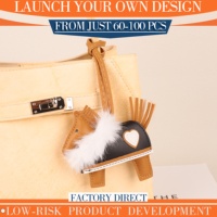 Nouvel Arrivage : Charme de Sac Adorable Cheval, Faible MOQ, Ornement Animal Personnalisé, Fourniture pour Boutique en Ligne, Accessoire pour Coffret Cadeau, Ornement pour Sac Fourre-tout