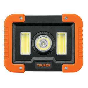 Truper LAT-1300 Lampada da Lavoro LED Ricaricabile 1600lm Portatile in Lega di Alluminio Emissione RGB 6500k Impermeabile IP65 per Officina e Uso Stradale - Product Image 1