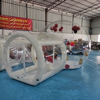 Maison de fête pour enfants en plein air maison gonflable en cristal clair Igloo dôme bulle gonflable maison à bulles