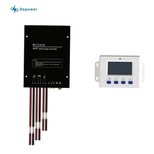 Depower 12V/24V 10A/20A MPPT Solar charge controller với hiển thị 12V 20A năng lượng mặt trời charge controller cho năng lượng mặt trời camera rất nhiều hệ thống