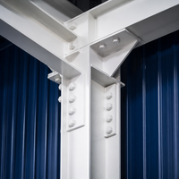 Entrepôt préfabriqué en structure acier de haute qualité pour stockage industriel, bâtiment métallique durable à grande portée, bâtiment préfabriqué