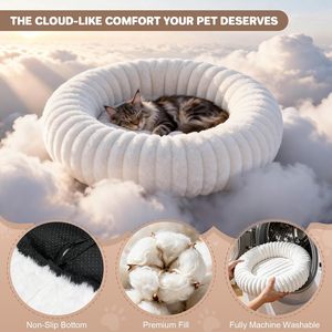 Wintercomfort Wasbaar En Draagbaar Ei-Taart Vorm Zelfverwarmend Kattenbed Zelfverwarmend Hondenbed Met Antislipbodem - Product Image 5