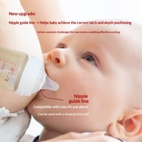 Tétine en silicone de nouvelle conception, vente en gros d'usine, débit personnalisable, compatible avec les biberons à col large de 5 cm