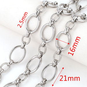Aceworks NCS76319 10 Meter DIY Stainless Steel <b>Chain</b>-Handmade Linked <b>Chain</b> for Necklace Making - Product Image 5