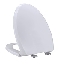 Siège de toilette en plastique de haute qualité en forme de V à rotation lente XJ-922, accessoires de salle de bain, couvercle de toilette