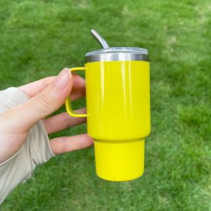 Vasos de Acero Inoxidable de Doble Pared con Aislamiento al Vacío, Personalizables con Logotipo, para Sublimación, de 3 oz, con Tapa y Pajita - Product Image 4