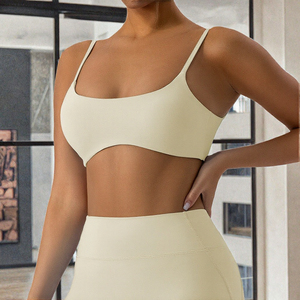 Soutien-gorge de sport en nylon et élasthanne pour femmes adultes, sensation seconde peau, séchage rapide, respirant, pour Pilates, gym, fitness, yoga - Vente en gros - Product Image 3