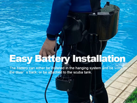 Propulseur de plongée intelligent portable à porter à la taille - Outil d'exploration sous-marine léger et durable en métal pour équipement de plongée