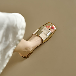 Sandalias de Verano para Mujer al por Mayor, sin Tacón, Punta Cuadrada, Trenzadas, Sandalias Planas para Playa y Exteriores - Product Image 4