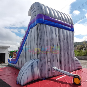 Dual lane backyard kids party tobogan hinchable commercial grade <b>inflatable</b> tsunami boulder crush <b>water</b> <b>slide</b> - Product Image 6