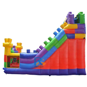 Nhà phao xếp hình có cầu trượt ngoài trời, nhà banh phao bán, cầu trượt phao ngoài trời - Product Image 4