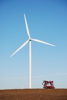 Éolienne horizontale Outevo W-300 30kW sans balais en acier, démarrage automatique, faible entretien pour villa et ferme