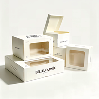 Caja de Pan de Cartón de Alta Gama con Logotipo Personalizado, Forro de Esponja, Laminación Mate y Ventanas para Pasteles y Embalaje de Regalos